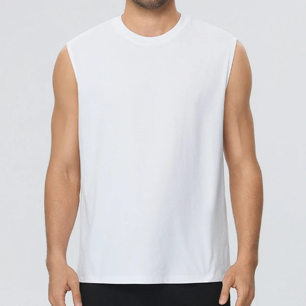 SPARK Men's Loose Fit Muscle Sports Tank Top YEL61145