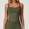 SPARK Longline Yoga Padded Crop Tank Top ZC5036