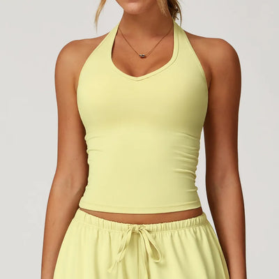 SPARK V Neck Sports Halter Tank Top ZC3058