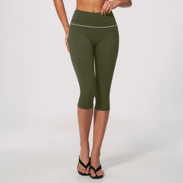 SPARK New Color-block Tummy Control Yoga Capri ZC9615