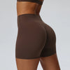 SPARK Women's High-waisted Tight Hip-lifting Yoga Shorts YEL62426