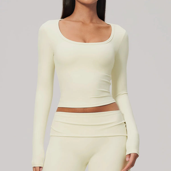 SPARK Women's Long-Sleeve High Stretch Slim-Fit Yoga Top ZC9599