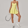 SPARK Women's Padded Yoga Golf Tennis Dress with Built-in Shorts TF12733