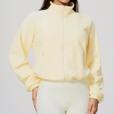 SPARK Women's Plush Fleece Zip-Up Jacket ZC5585