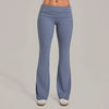 SPARK Women’s Fold-Over Waist Butt-Lifting Yoga Flare Pants TF2257