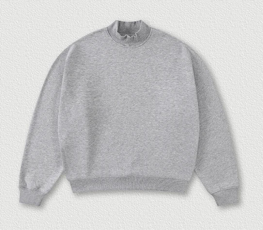 SPARK Half Turtleneck Loose Unisex Sweatshirt TH25810