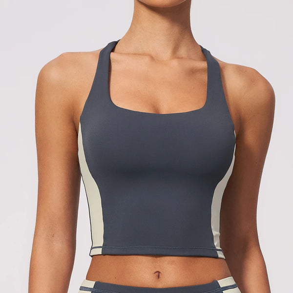 SPARK Color Block Yoga Quick Dry Tank Top ZC2567
