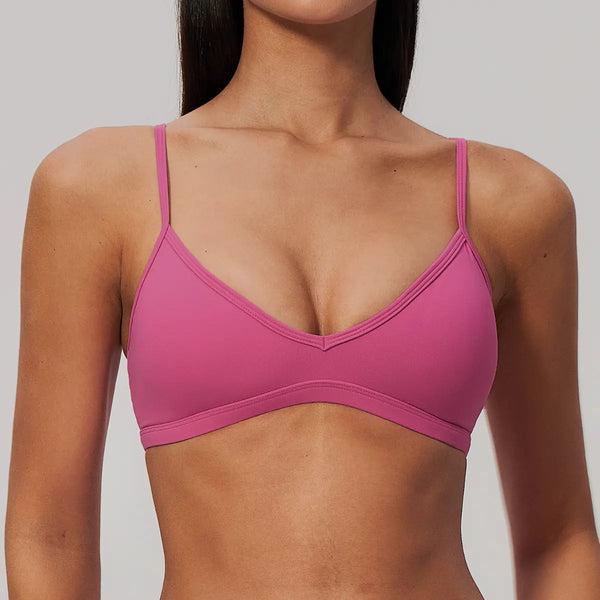 SPARK Women's V-Neck High-Stretch Yoga Fitness Bra ZC9599