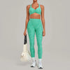 SPARK Ruched Sports Bra & High-Waisted Workout Set TF9291
