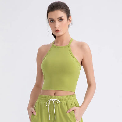 SPARK Soft High Elastic Padded Tank Top YEL52168