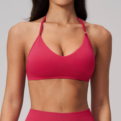 SPARK Seamless Quick-drying Halter Yoga Fitness Bra ZC2557