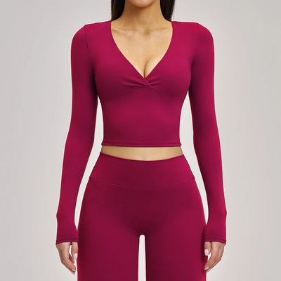 SPARK Women's Versatile Fitness Pilates Yoga Long-Sleeve ZC4520
