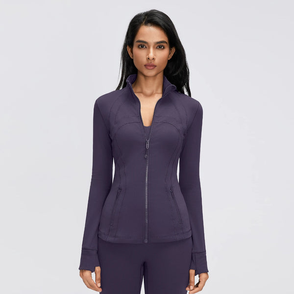SPARK Women's Slim-Fit Zip-Up Yoga Jacket DQ26110