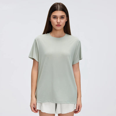 SPARK Women's Round Neck Short-sleeved Sports T-shirt DQ26088