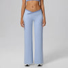 SPARK Contrast Color Crossover Waist Yoga Flare Pants CT2190