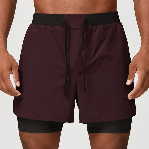 SPARK Men's Quick-drying Double Layer Athletic Shorts DD1182