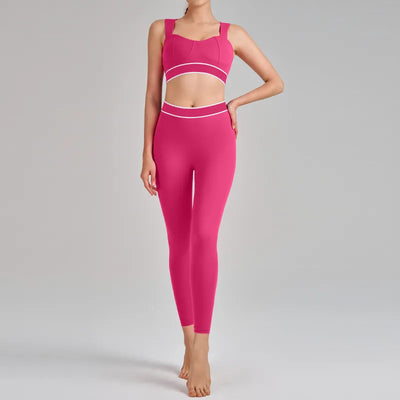 SPARK New Yoga Suit High Waist Two Piece Fitness Set QY6010
