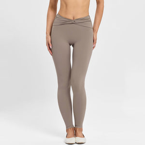 SPARK Shirred Waist Tummy Control Yoga Pants for Women FNK26071