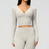 SPARK Women's Slim-Fit Long-Sleeve Yoga Top ZC4208
