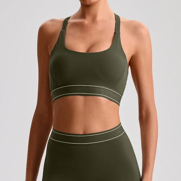 SPARK Women's High Impact Adjustable Back Closure Yoga Bra LQ2231