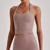 SPARK Women's Naked-Feel Halter Backless Yoga Tank Top LQ4150