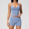 SPARK New Fashionable Contrast Color Yoga Outfit 2 Piece Set ZC4533