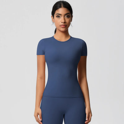 SPARK Normal Slim Yoga Short Sleeve Top LR7103