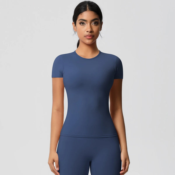 SPARK Normal Slim Yoga Short Sleeve Top LR7103
