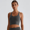 SPARK V Neck Yoga Crop Tank Tops LQ8021