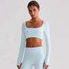 SPARK Recycled Square Neck Yoga Crop Top LQ8026