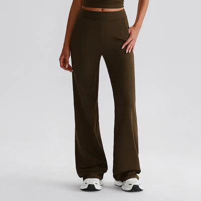 SPARK High Waist Flared Pants with Pockets LQ8027