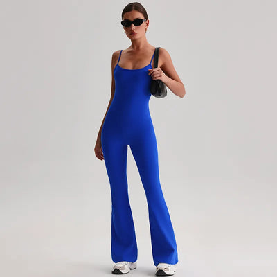 SPARK Spaghetti Straps Yoga Long Jumpsuit LQ8031