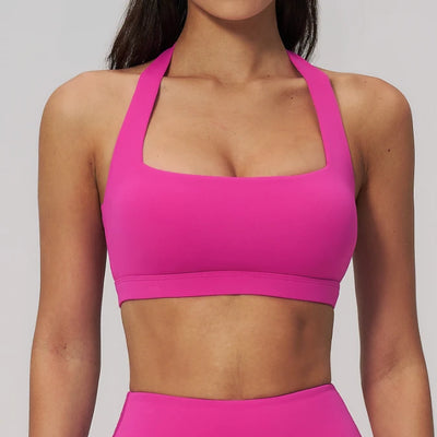 SPARK Summer Halter Neck High-Impact Yoga Fitness Bra ZC3091-2