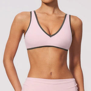 SPARK Chic Colorblock Yoga Workout Sports Bra ZC3588
