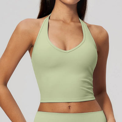 SPARK Women's V Neck Halter Tank Top ZC5529