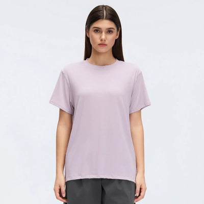 SPARK Women's Round Neck Short-sleeved Sports T-shirt DQ26088