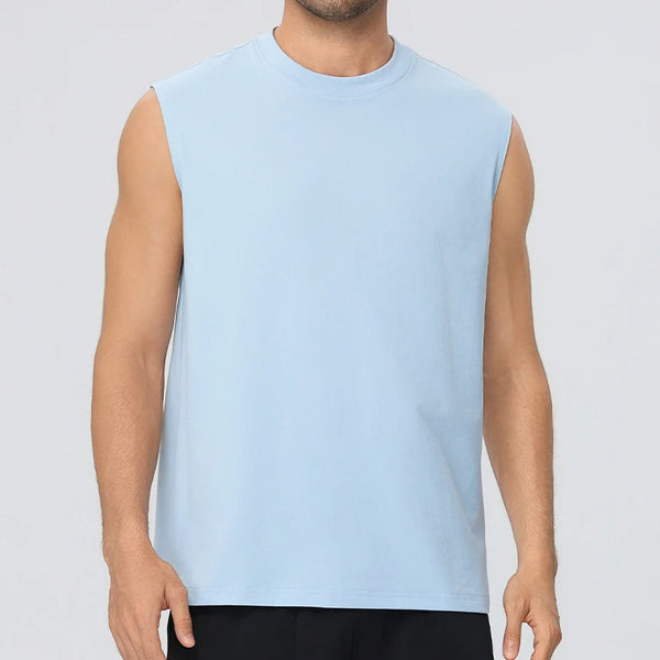 SPARK Men's Loose Fit Muscle Sports Tank Top YEL61145