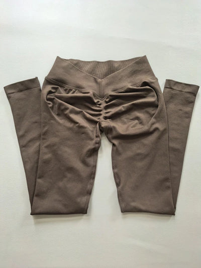 SPARK Seamless V Back Waist Butt Lifting Workout Leggings OD5588