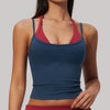 SPARK Women’s Color Block Halter Cami Yoga Tank Top ZC2585