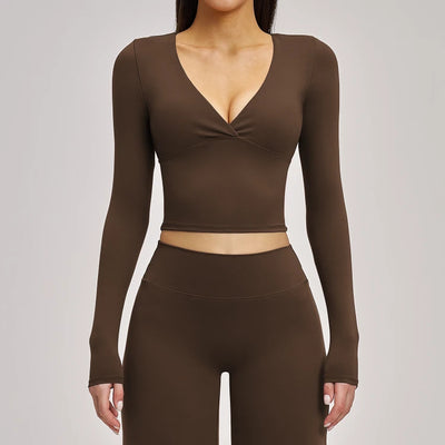 SPARK Women's Versatile Fitness Pilates Yoga Long-Sleeve ZC4520