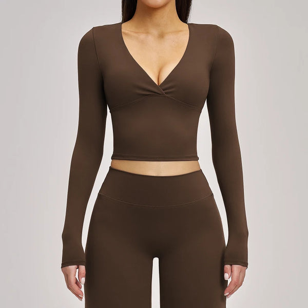 SPARK Women's Versatile Fitness Pilates Yoga Long-Sleeve ZC4520