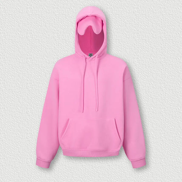 SPARK Men's Solid Color Hooded Sweatshirt with Eye Mask TH2692