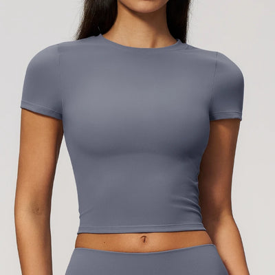 SPARK High Elasticity Breathable Yoga T‑Shirt for Women ZC9616
