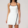 SPARK Naked-Feel Fitness Tennis Dress with Built-in Shorts ZC2134