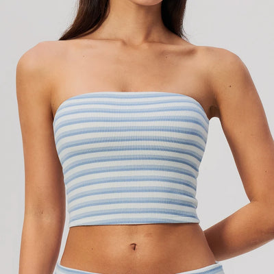 SPARK Women's New Striped Yoga Fitness Tube Top ZC4556