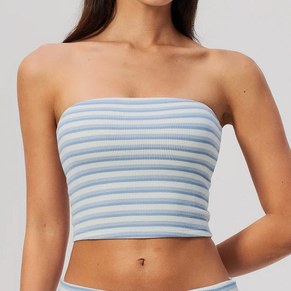 SPARK Women's New Striped Yoga Fitness Tube Top ZC4556