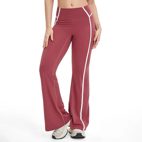 SPARK Color-blocked Flared Pants for Women ZC2101