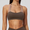 Spark Women's Color-Block Halter-Neck Yoga Sports Bra ZC2588