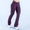 SPARK Seamless Cross-Waist Yoga Pants with Flared Legs RXW3016