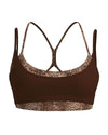 SPARK Color-blocked Leopard Print Yoga Two-piece Set HHNH107